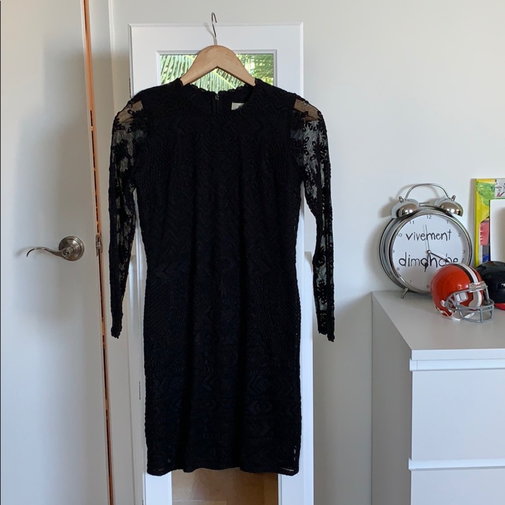 Black dress with lace, Isabel marrant, extra small